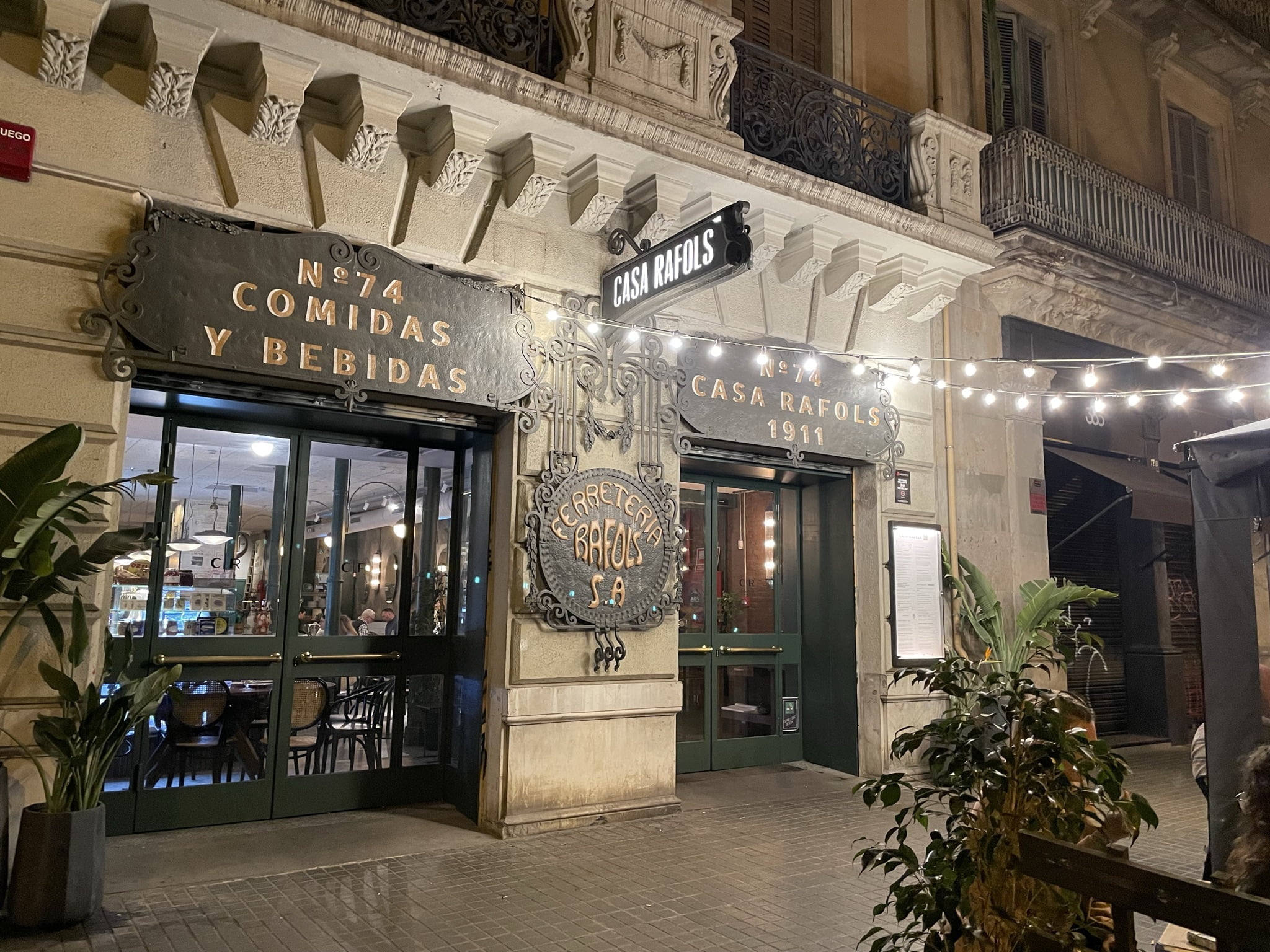 Top restaurante Barcelona, Casa Rafols, Barcelona