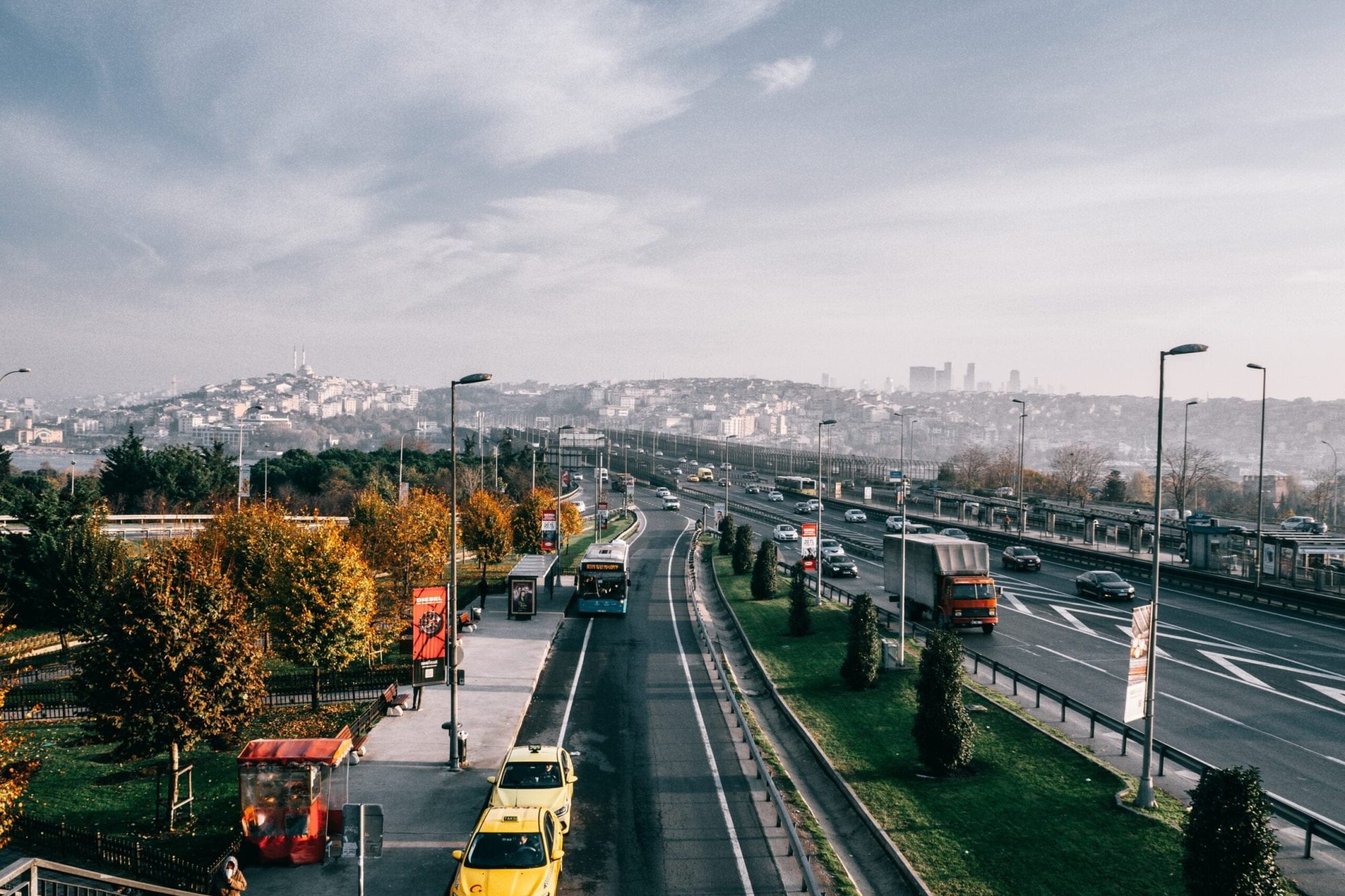 Drumul cu masina la Istanbul