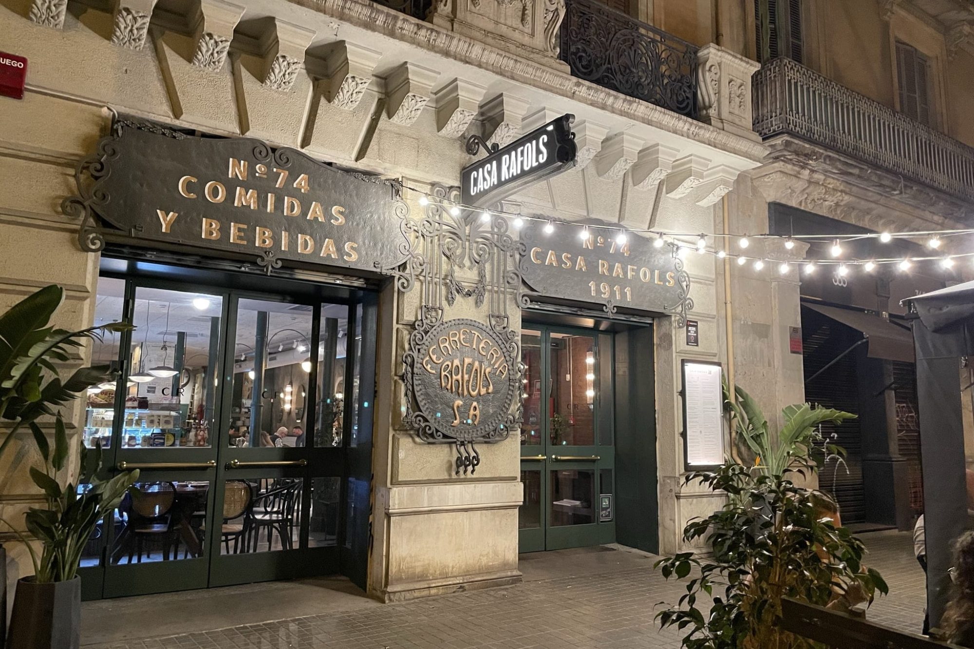 Top restaurante Barcelona, Casa Rafols, Barcelona